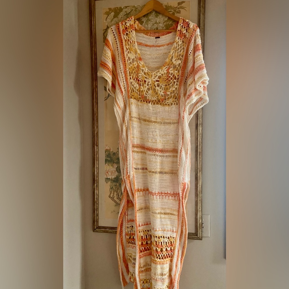 Free People crochet kaftan